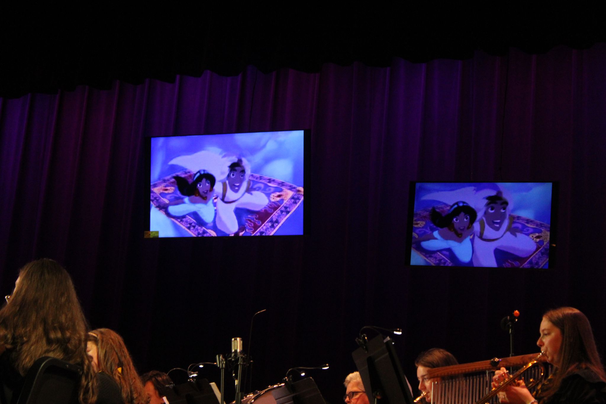 A production photo from the Fenwick Band's 2025 Spring Concert. For more details, contact Dave