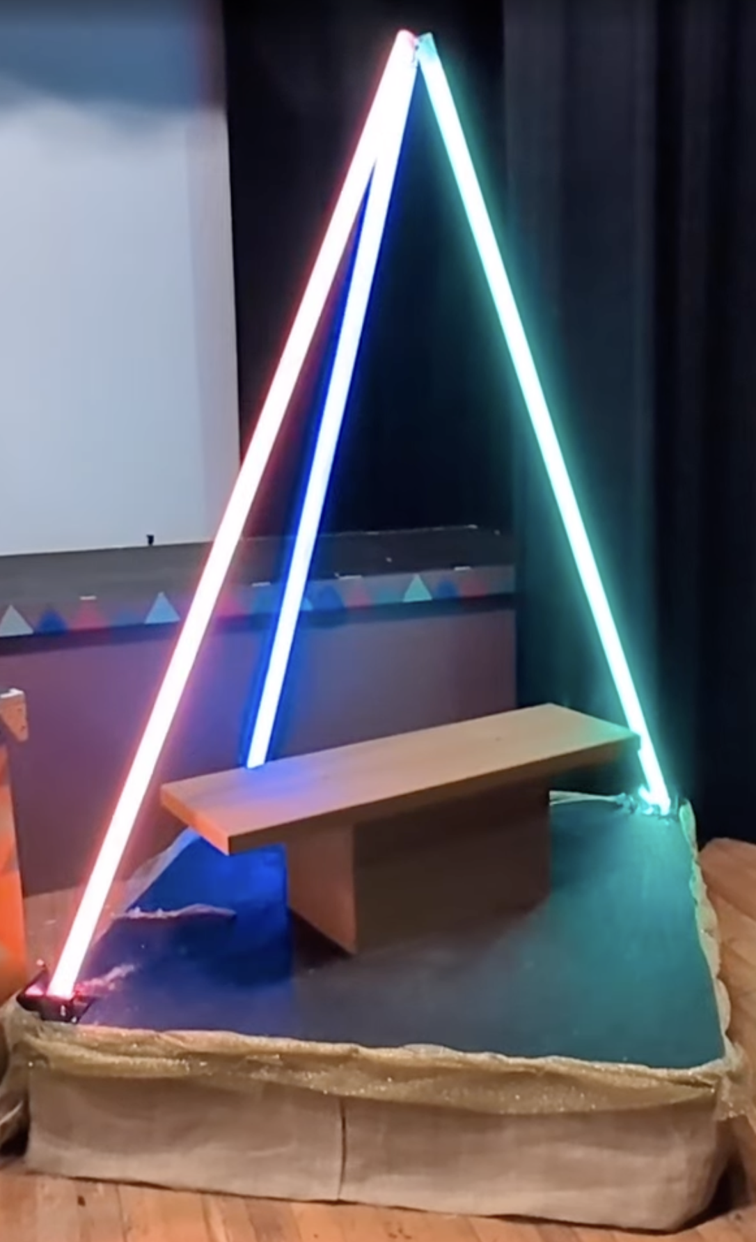 A finished pyramid/s from Joseph and the Amazing Technicolor Dreamcoat