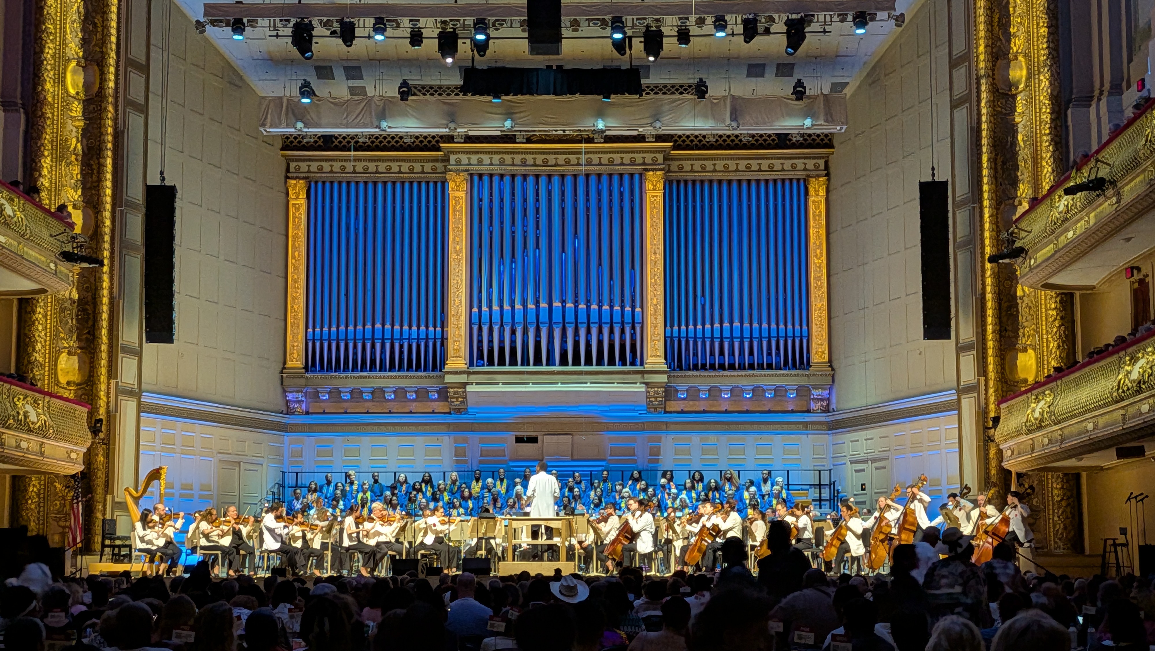 A photo of the Boston Pops Orchestra (cond. Charles Floyd) from Gospel Night 2026 at Symphony Hall