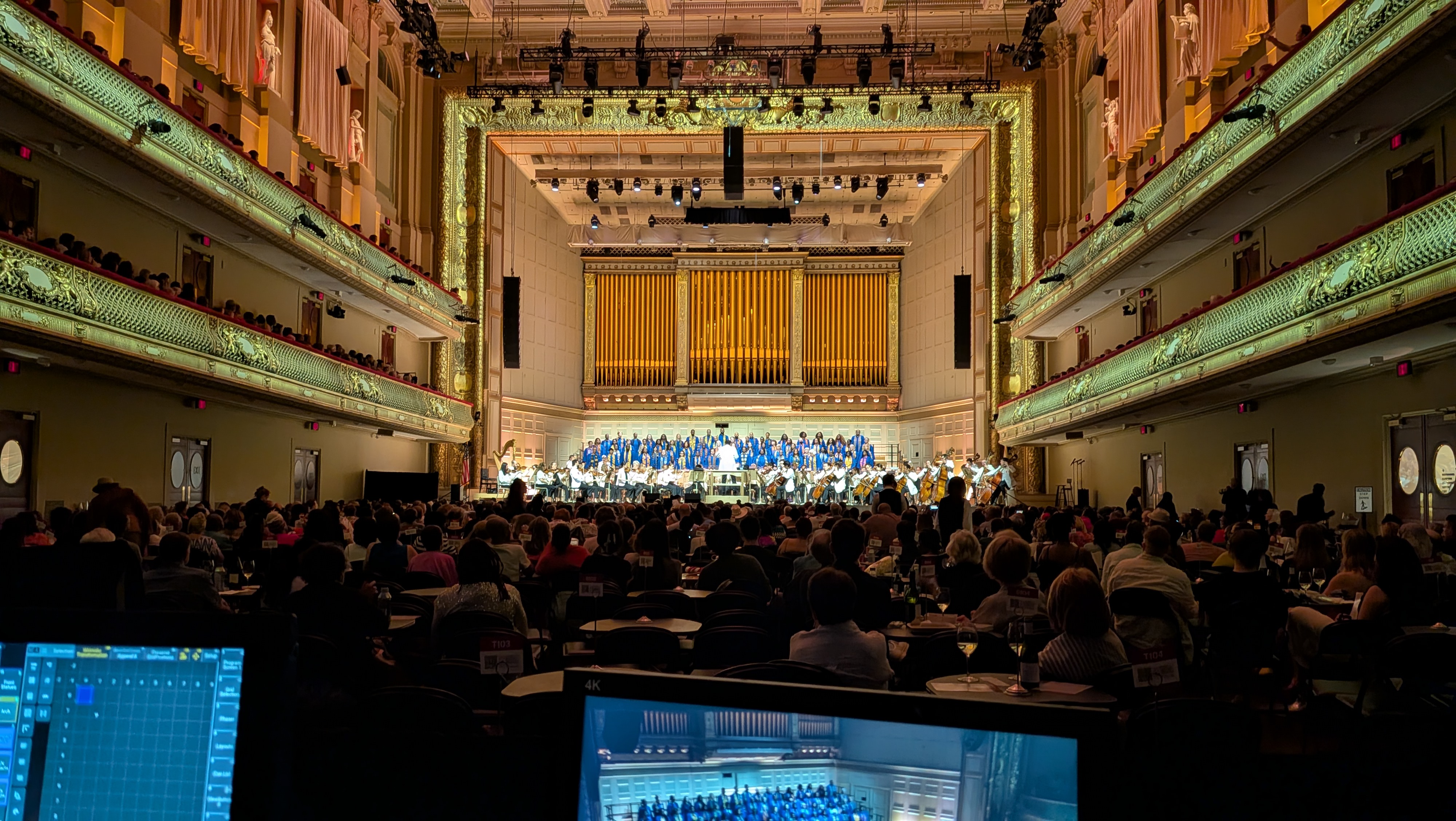 A photo of the Boston Pops Orchestra (cond. Charles Floyd) from Gospel Night 2026 at Symphony Hall