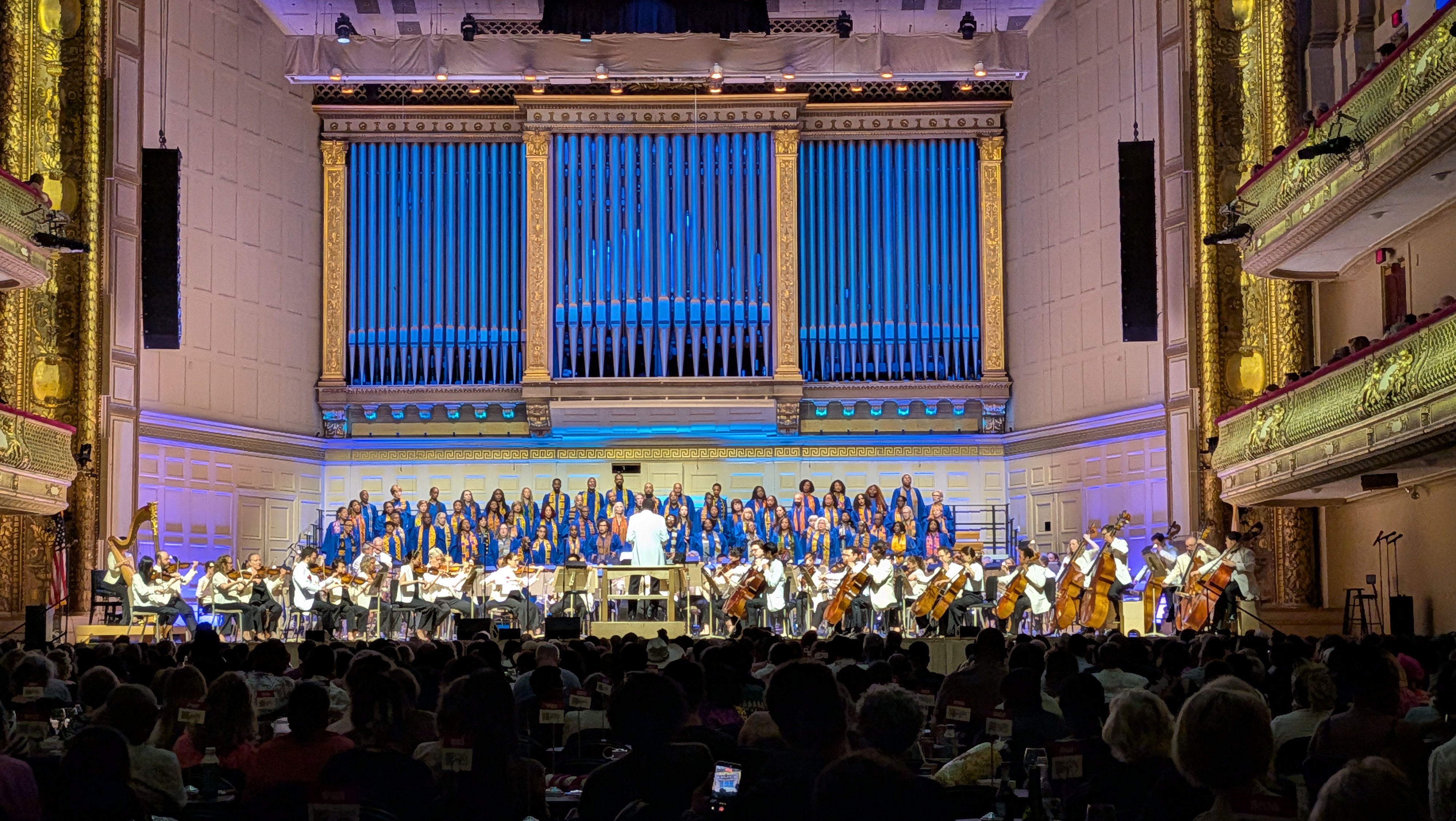 A photo of the Boston Pops Orchestra (conductor Keith Lockheart) from 'Music of the Cosmos' (2025)